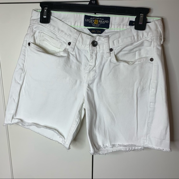 Lucky Brand Abbey Short Cut-Off Denim Shorts - Picture 1 of 13